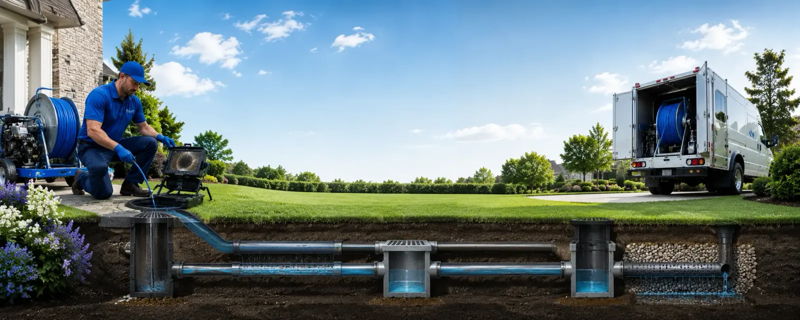 Outdoor drain cleaning information for Sawyer, KS
